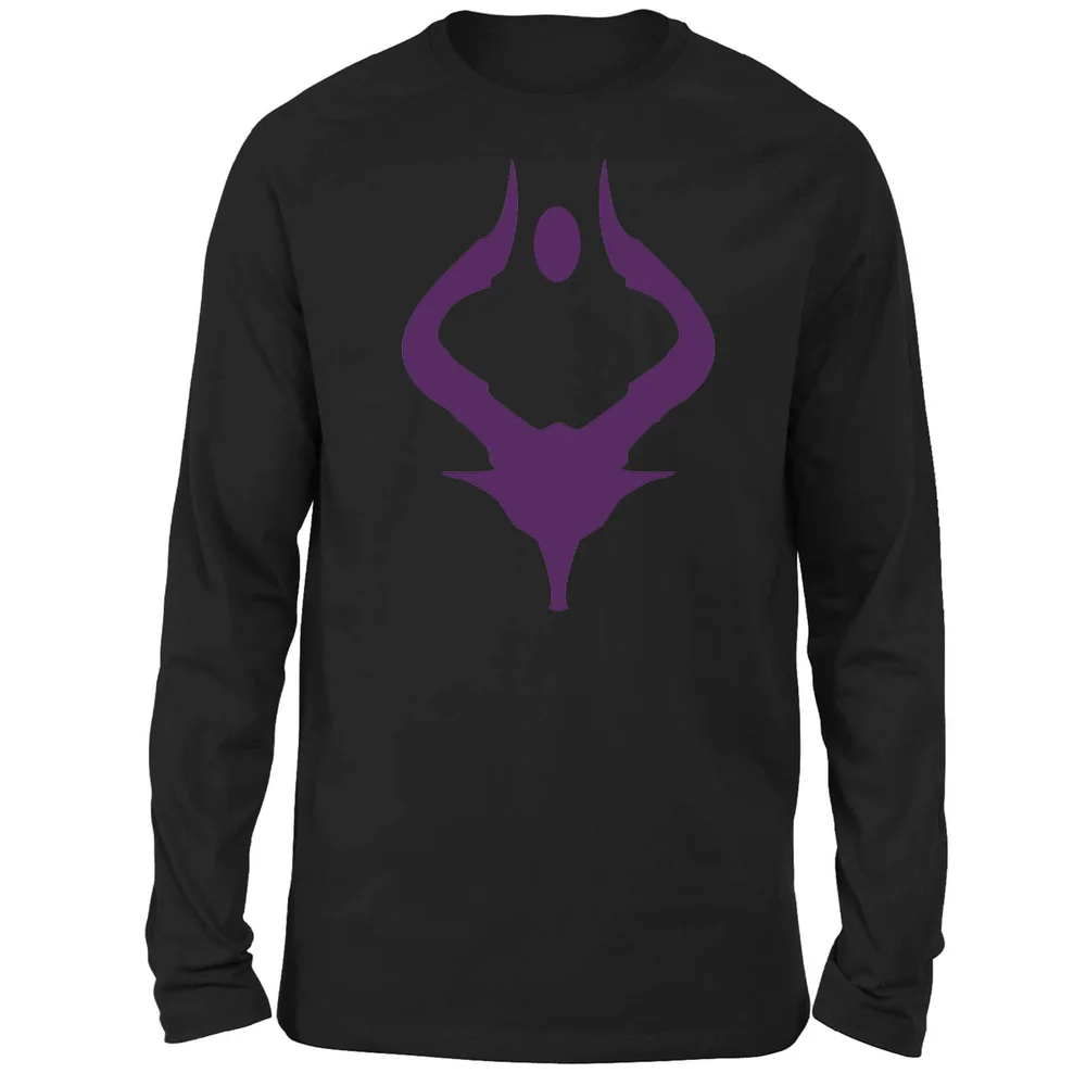 Magic The Gathering Bolas Purple Silhouette Men's Longsleeve T-Shirt - Black - S Afbeelding 1