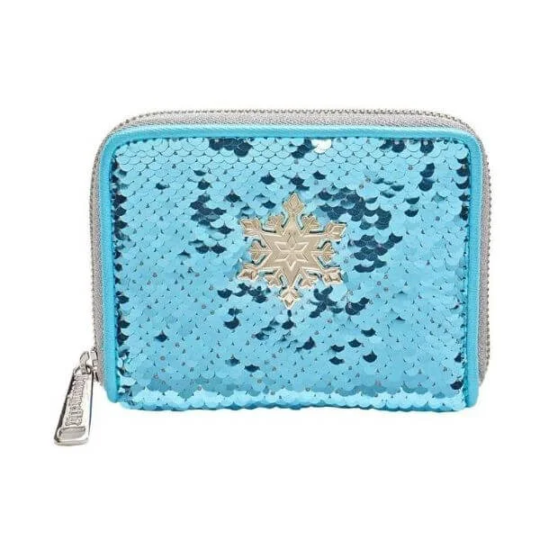 Loungefly Disney Frozen Elsa Omkeerbare Sequin Portemonnee Afbeelding 1