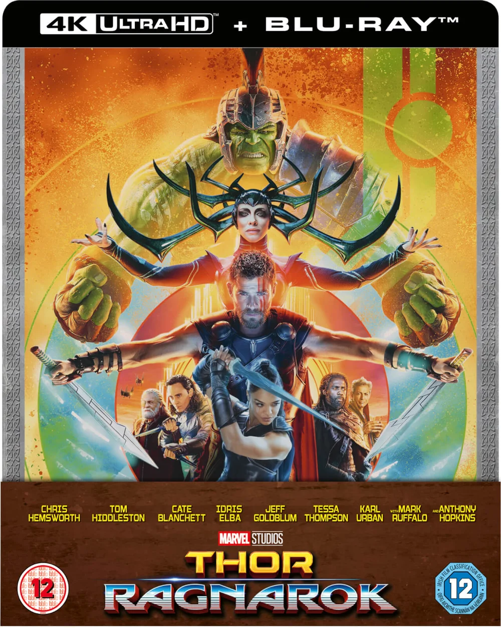 Thor Ragnarok - 4K Ultra HD (inclusief 2D blu-ray) Zavvi exclusief Steelbook Afbeelding 1