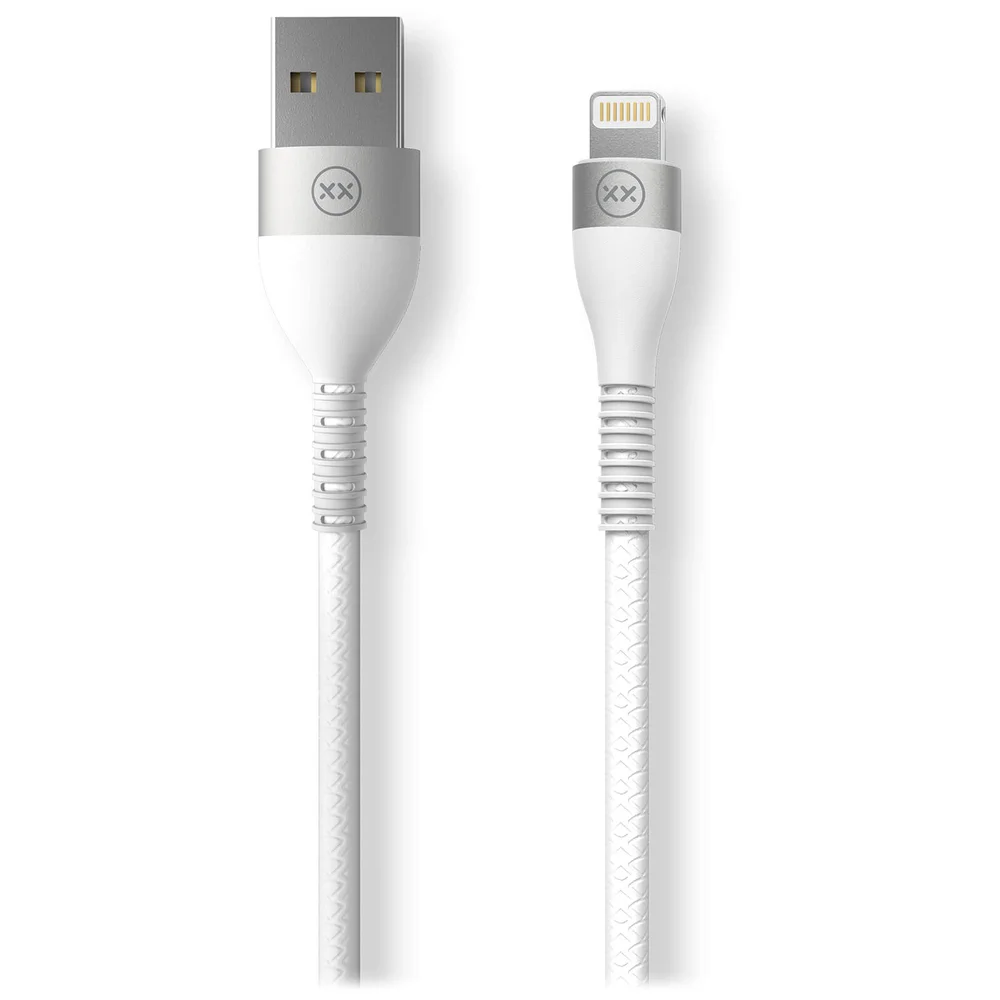 Mixx 1.2 Meter - USB A to Lightning - MFI Version - White Afbeelding 1