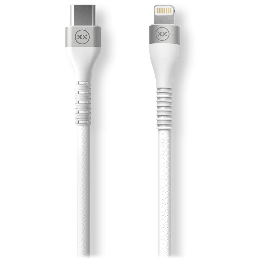 Mixx 1.2 Meter - Type-C to Lightning - MFI Version to Support 30 Watts - White Afbeelding 1