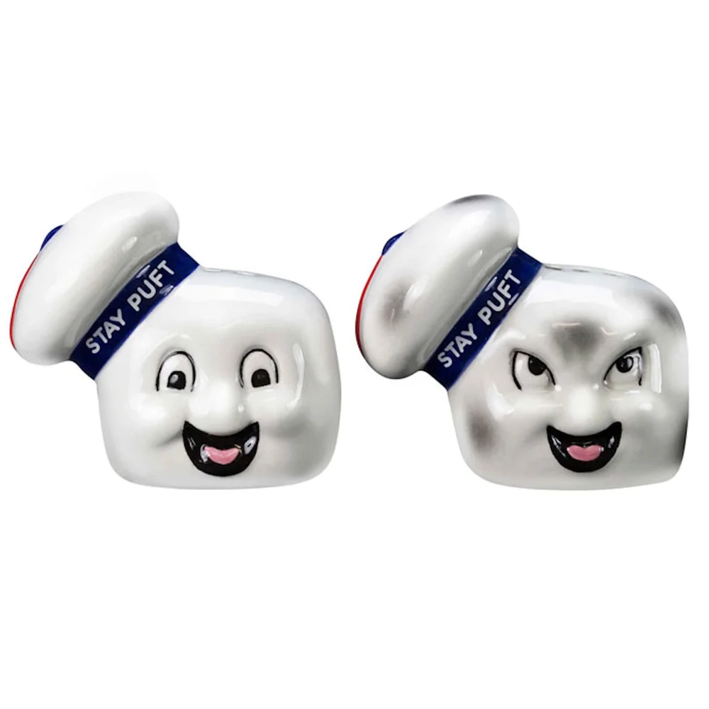 Ghostbusters Stay Puft Salt-and-Pepper Shaker Set Afbeelding 1