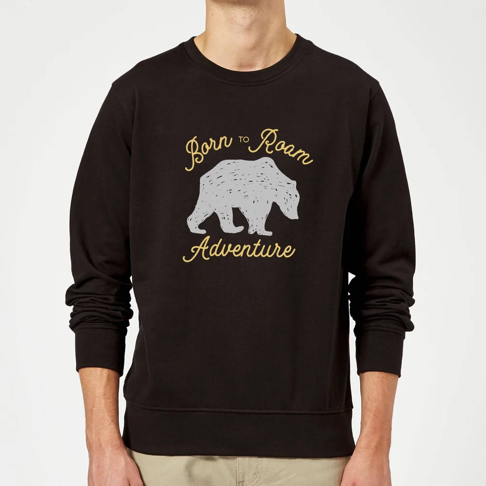 Adventure Born To Roam Sweatshirt - Black - S - Zwart Afbeelding 1