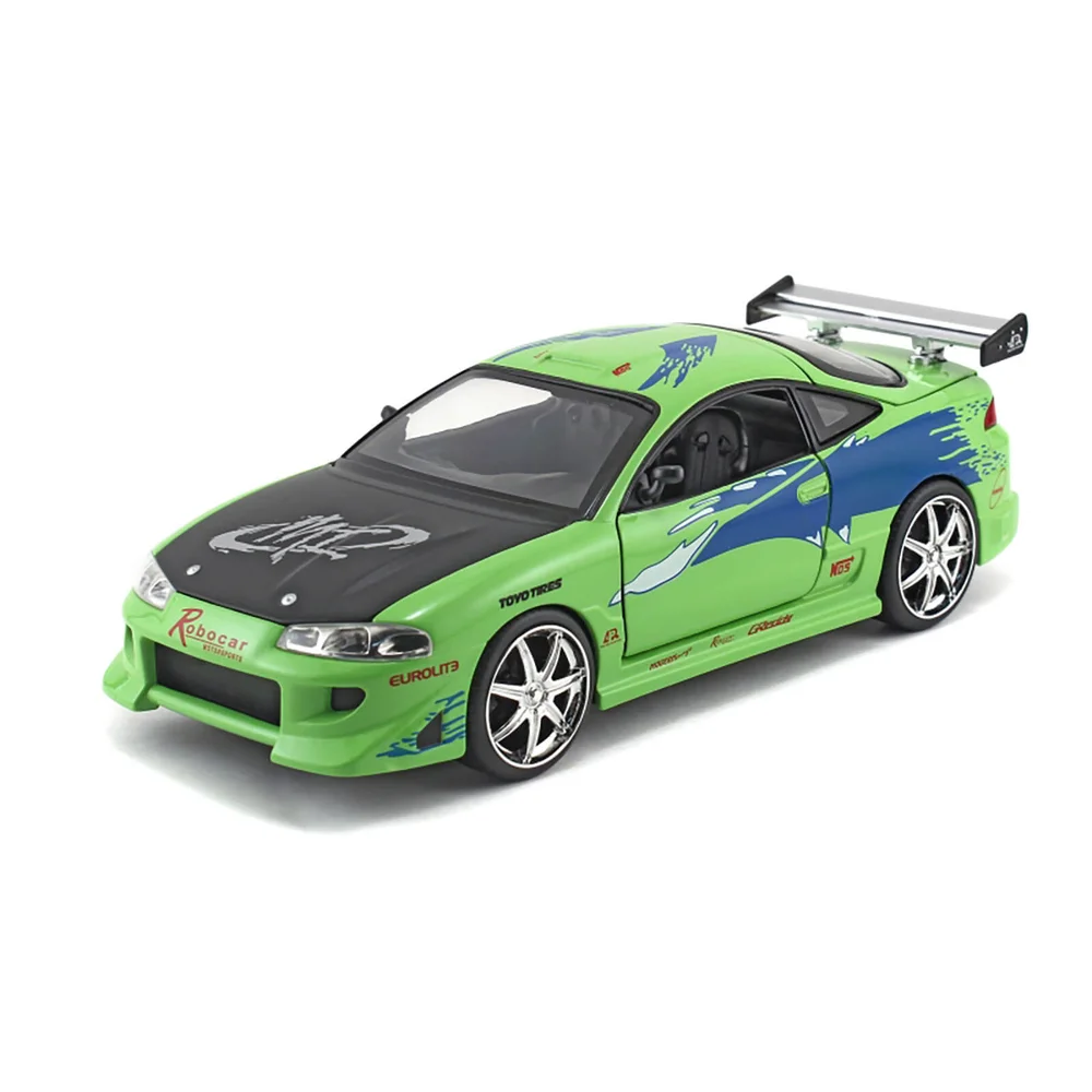 Jada Die Cast 1:24 2 Fast 2 Furious Brian's 1995 Mitsubishi Eclipse Afbeelding 1