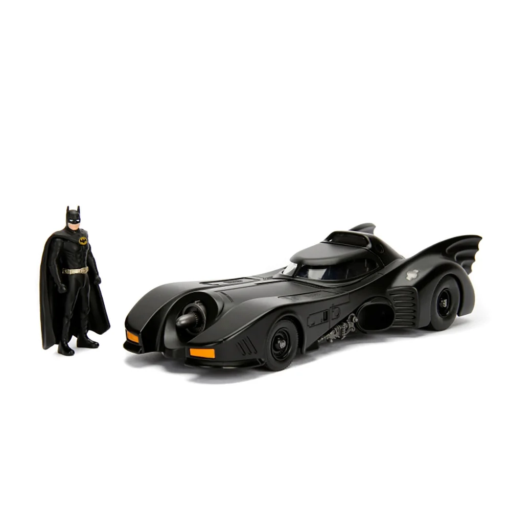 Jada Die Cast 1:24 1989 Batmobile with Diecast Batman Afbeelding 1