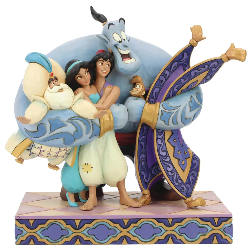 Disney Tradities - Groepsknuffel! (Aladdin beeldje) Afbeelding 1