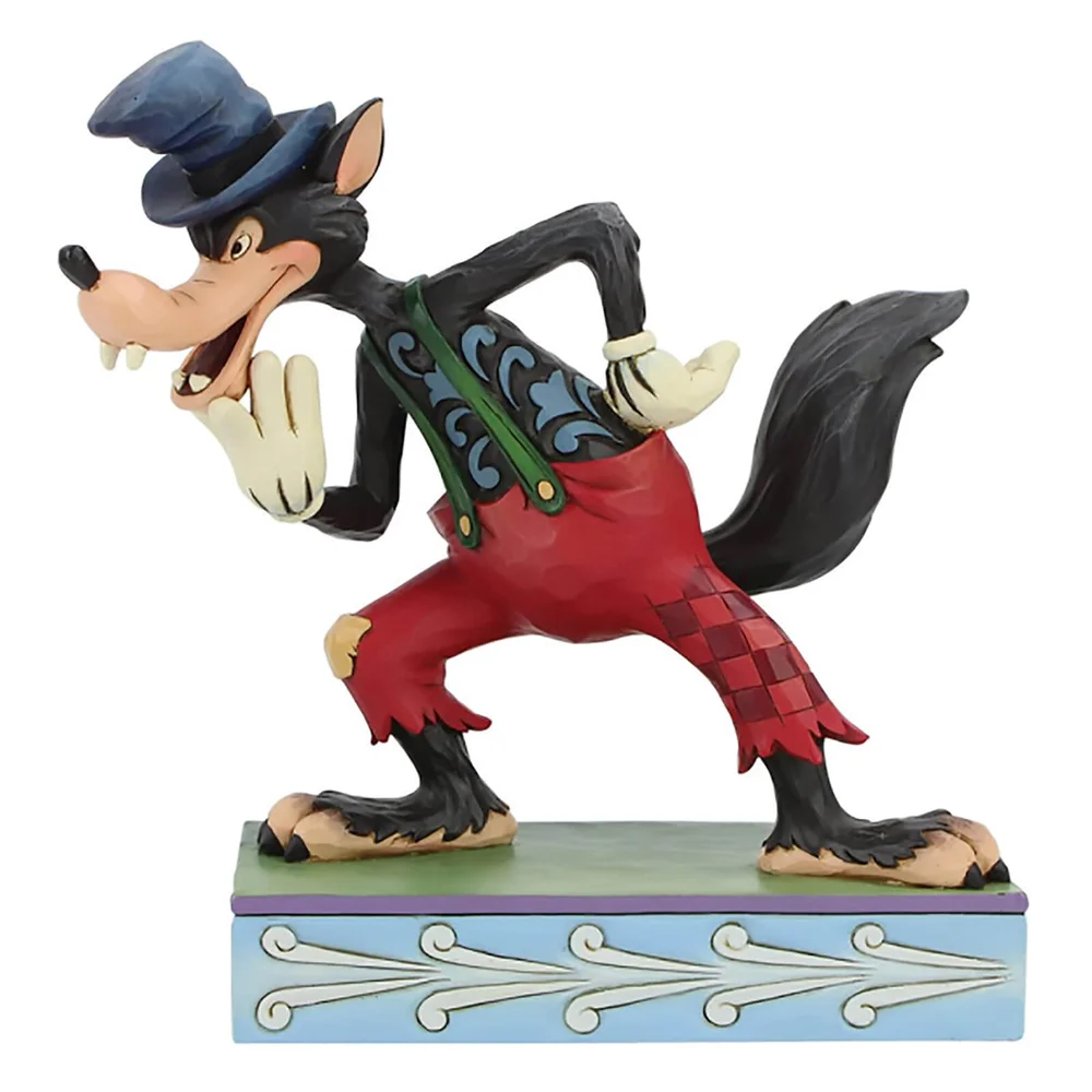 Disney Tradities - I'll Huff and I'll Puff! (Silly Symphony Grote Boze Wolf Beeldje) Afbeelding 1