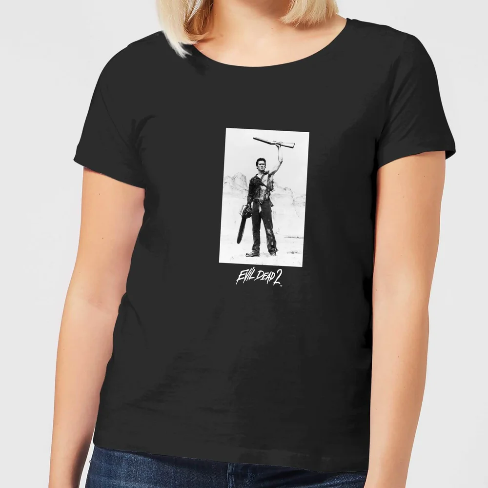 Evil Dead 2 Ash Boomstick Women's T-Shirt - Black - 3XL Afbeelding 1