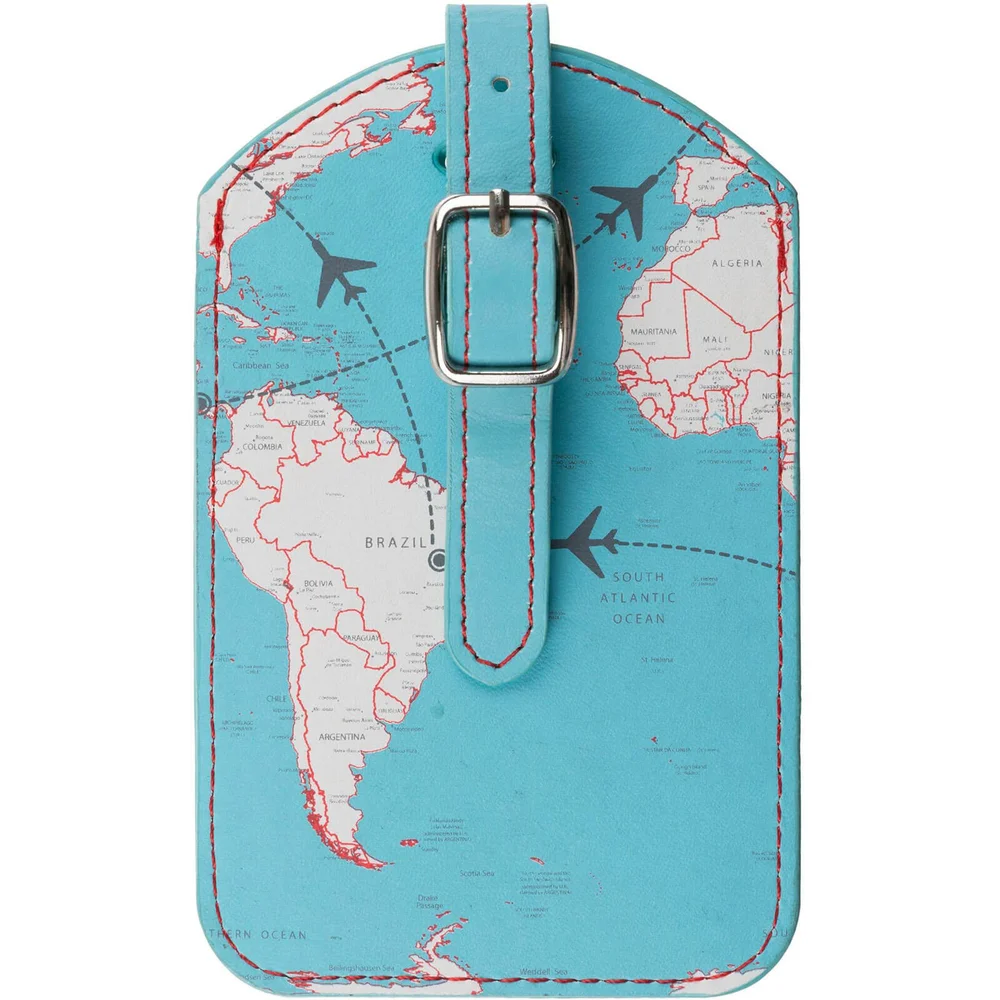 Trendz World Map Luggage Tag Afbeelding 1