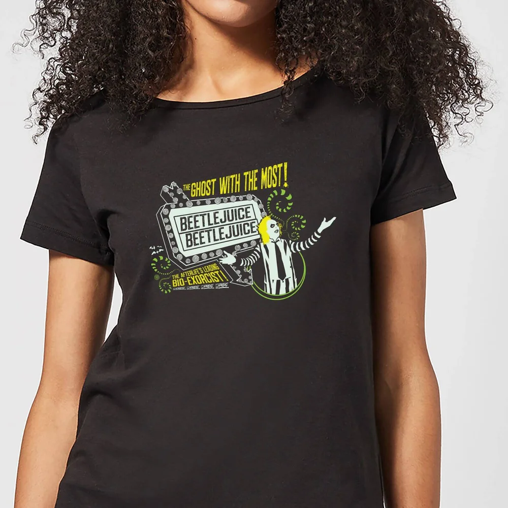 Beetlejuice The Ghost With The Most Women's T-Shirt - Black - XS - Zwart Afbeelding 1