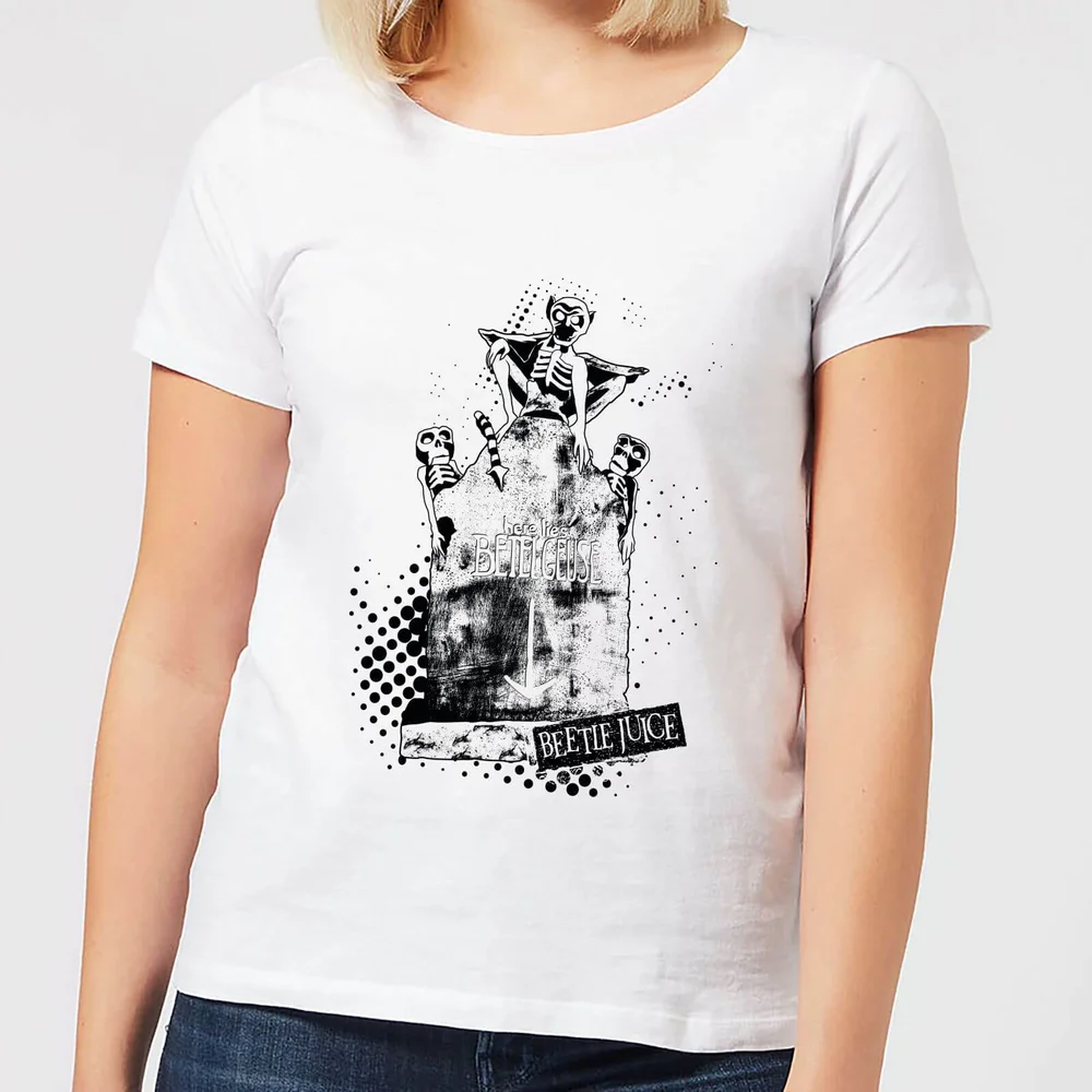 Beetlejuice Here Lies Betelgeuse Women's T-Shirt - White - XS - Wit Afbeelding 1