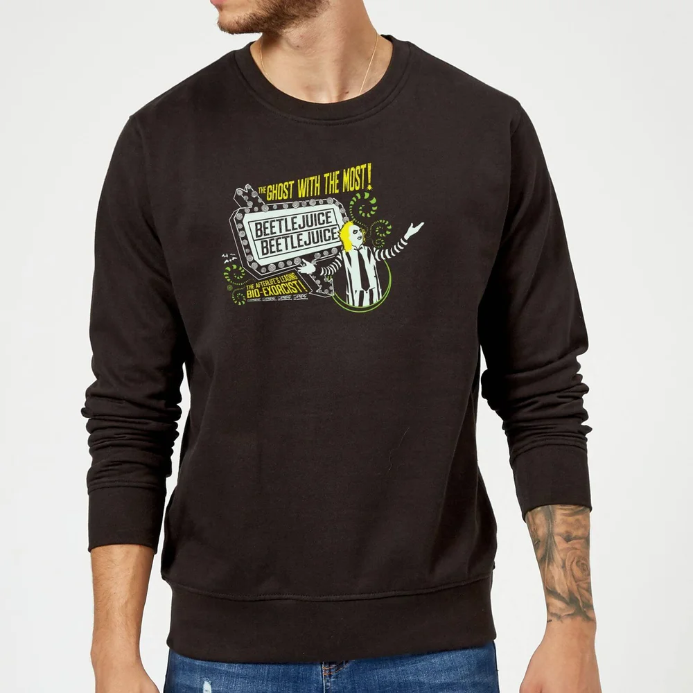 Beetlejuice The Ghost With The Most Sweatshirt - Black - S Afbeelding 1