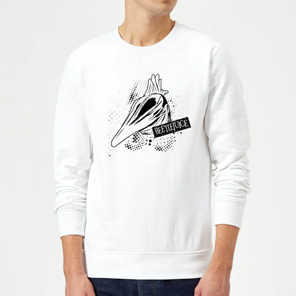 Beetlejuice Adam Monster Sweatshirt - White - S - Wit Afbeelding 1