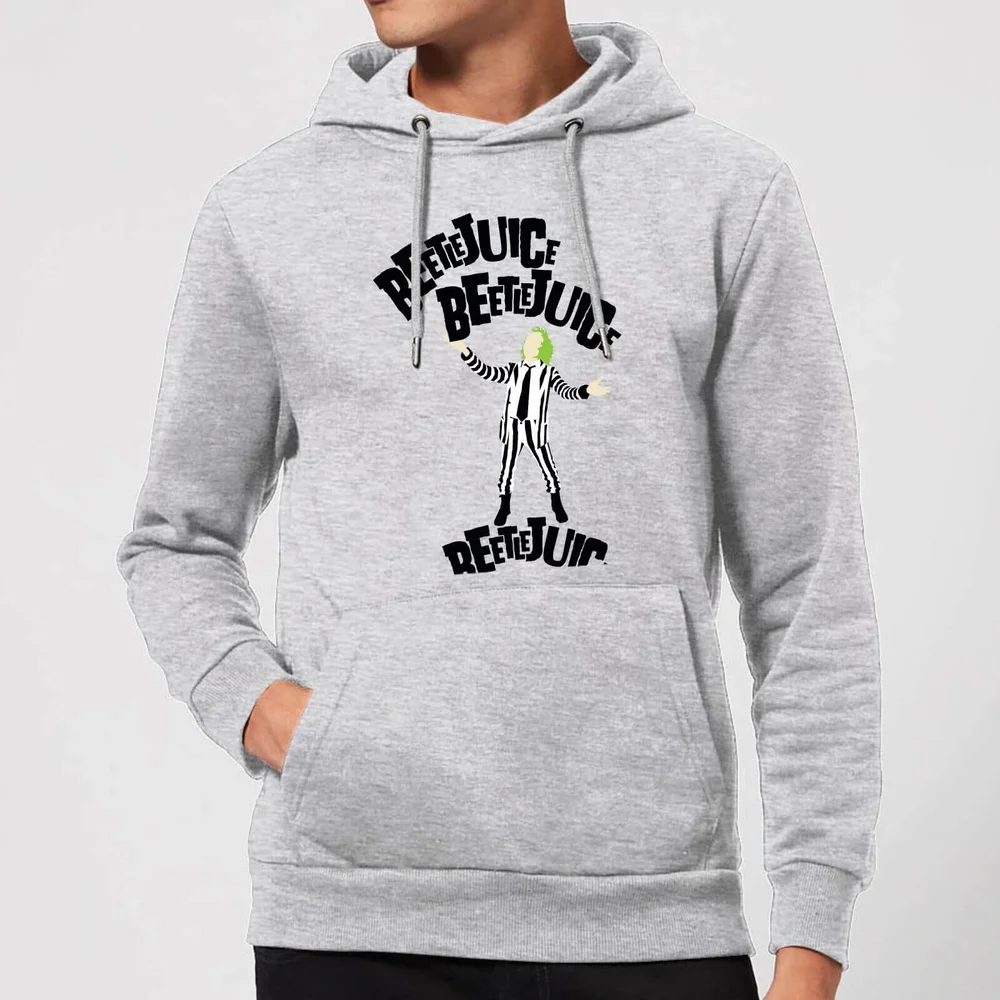 Beetlejuice Beetlejuice Beetlejuice Hoodie - Grey - S - Grijs Afbeelding 1
