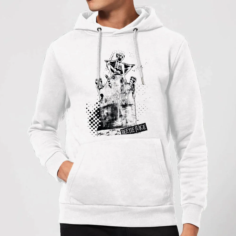 Beetlejuice Here Lies Betelgeuse Hoodie - White - S - Wit Afbeelding 1