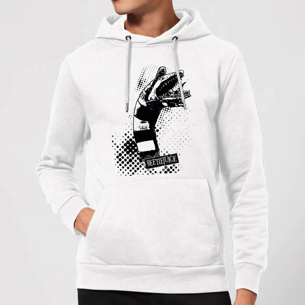 Beetlejuice Sandworm Attack Hoodie - White - S - Wit Afbeelding 1