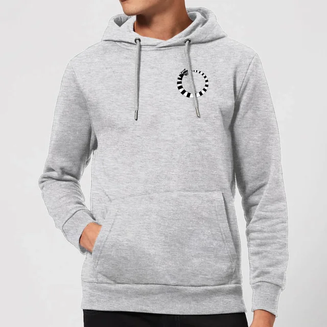 Beetlejuice Sandworm Pocket Tee Hoodie - Grey