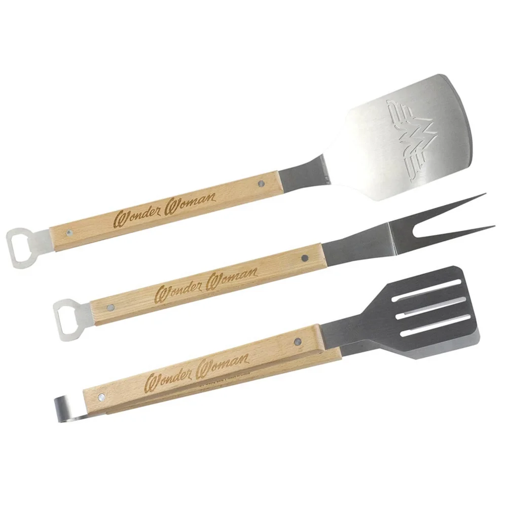 Wonder Woman BBQ gereedschap set - 3 stuks Afbeelding 1