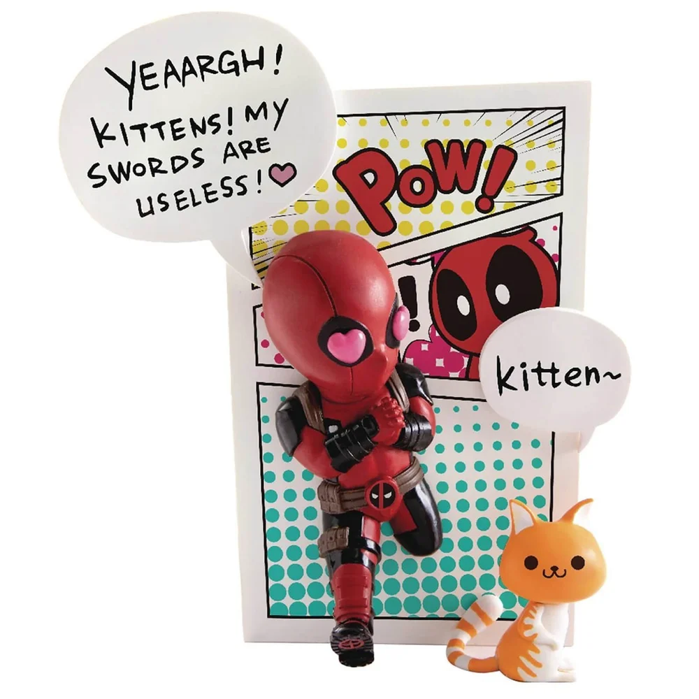 Beast Kingdom Marvel Comics Deadpool Jump Out 4th Wall Mini Egg Attack Figuur Afbeelding 1
