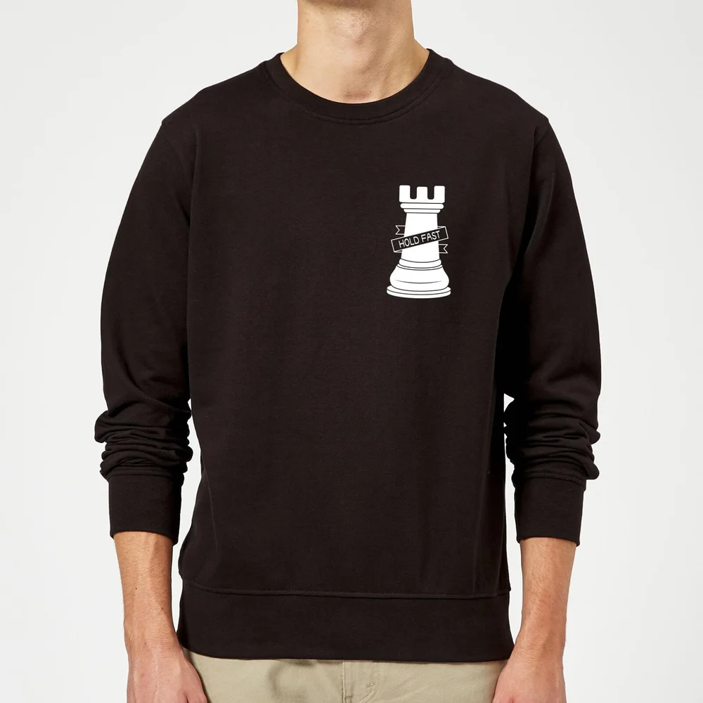 Hold Fast Pocket Print Sweatshirt - Black - S - Zwart Afbeelding 1