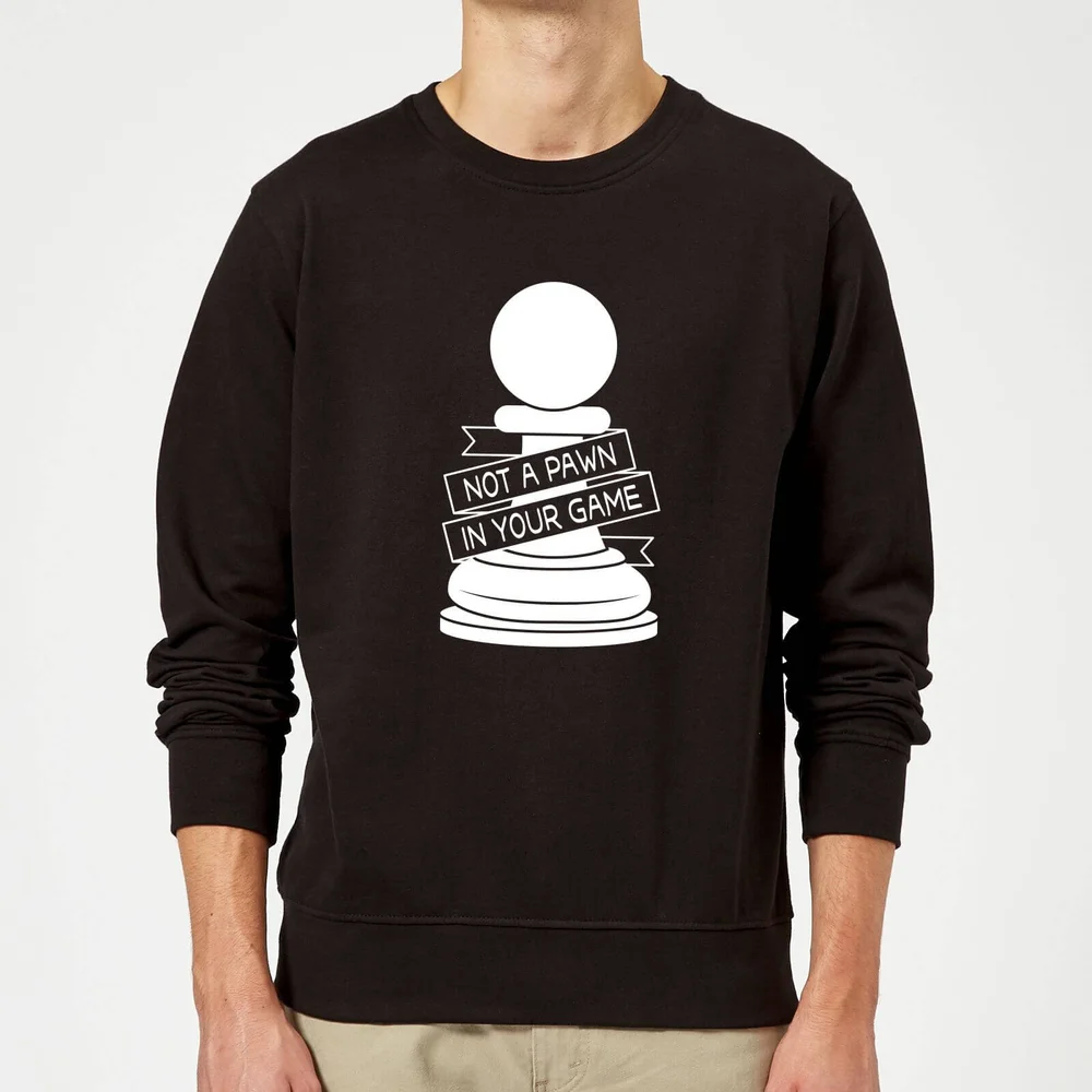 Pawn Chess Piece Sweatshirt - Black - S - Zwart Afbeelding 1
