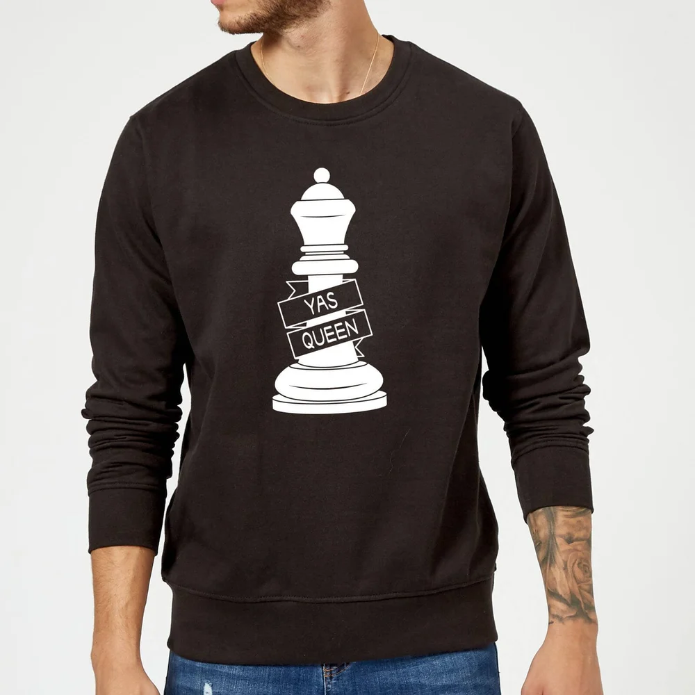 Queen Chess Piece Yas Queen Sweatshirt - Black - S - Zwart Afbeelding 1