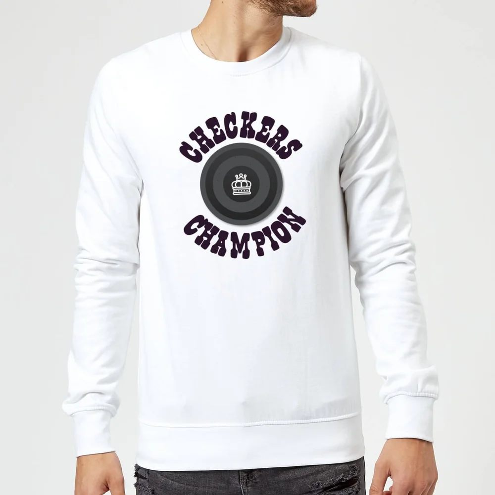 Checkers Champion Black Checker Sweatshirt - White - S Afbeelding 1