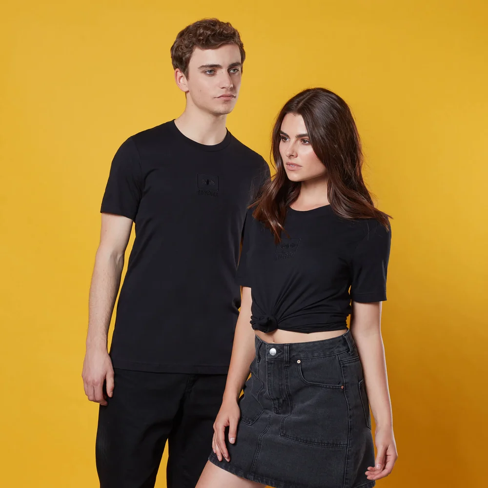 Gotham Guardian Box Embroidered T-Shirt - Black - S Afbeelding 1