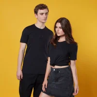 Gotham Guardian Box Embroidered T-Shirt - Black