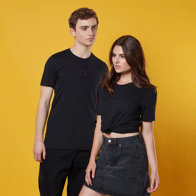 Gotham Guardian Box Embroidered T-Shirt - Black