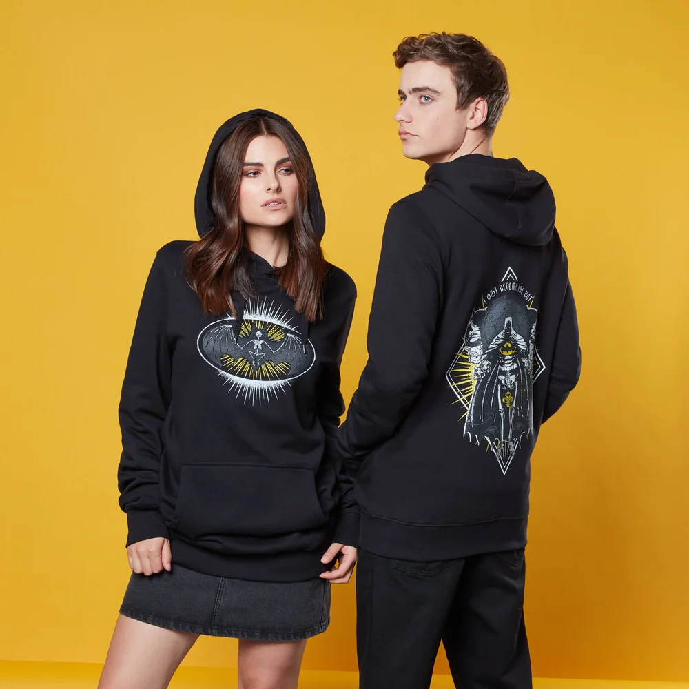 Gothic Batman Hoodie - Black - S Afbeelding 1