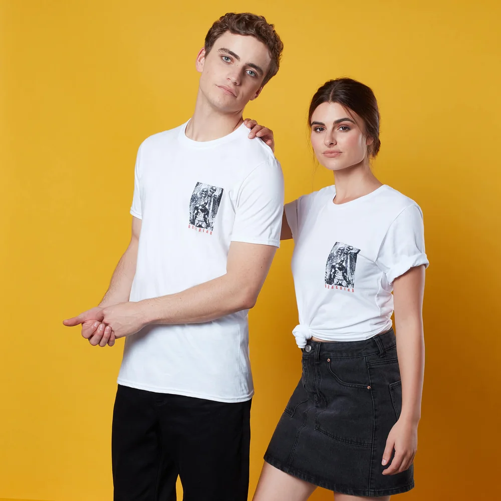 Vigilante Pocket Print T-Shirt - White - S Afbeelding 1