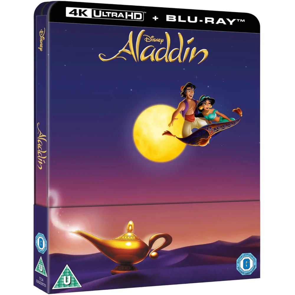 Aladdin (animatie) - 4K Ultra HD Zavvi exclusief Steelbook (inclusief 2D blu-ray) Afbeelding 1