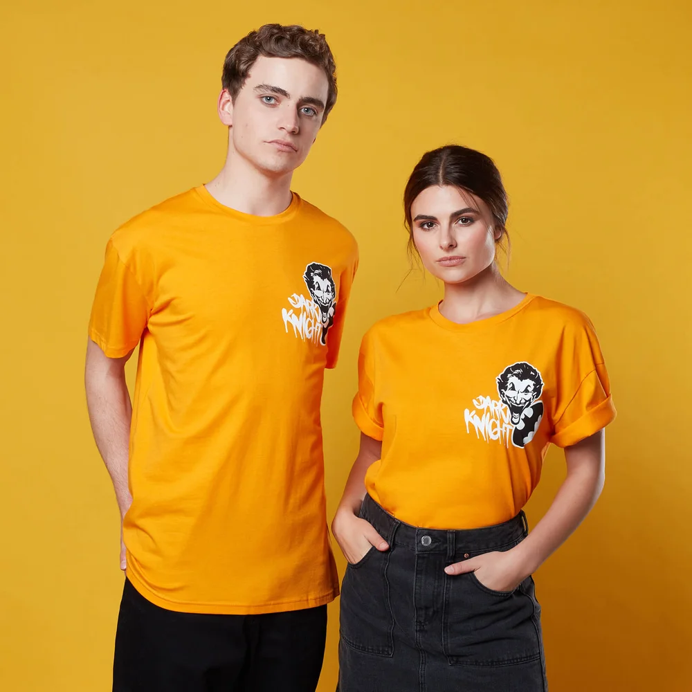 Batman Graffiti Print T-Shirt - Orange - XS Afbeelding 1