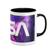 NASA Nebula Mug - White/Black - undefined undefined