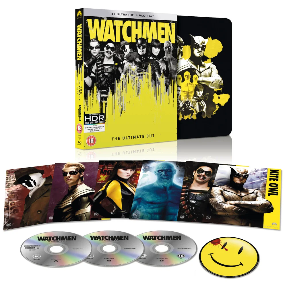 Watchmen: The Ultimate Cut - 4K Ultra HD Zavvi Exclusive Steelbook Afbeelding 1