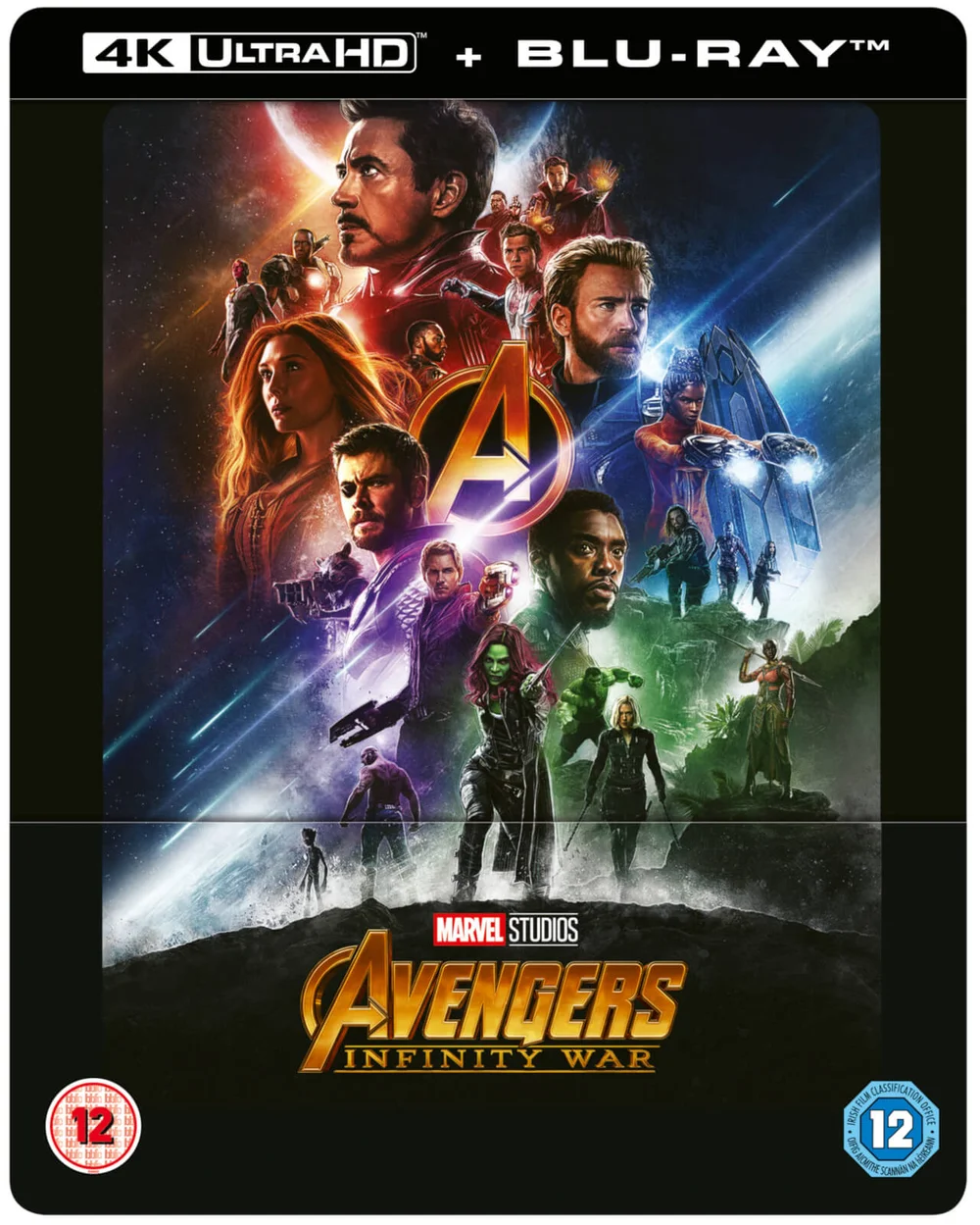 Avengers Infinity War 4K Ultra HD (inclusief 2D Blu-ray) - Zavvi exclusief lenticulair Steelbook Afbeelding 1