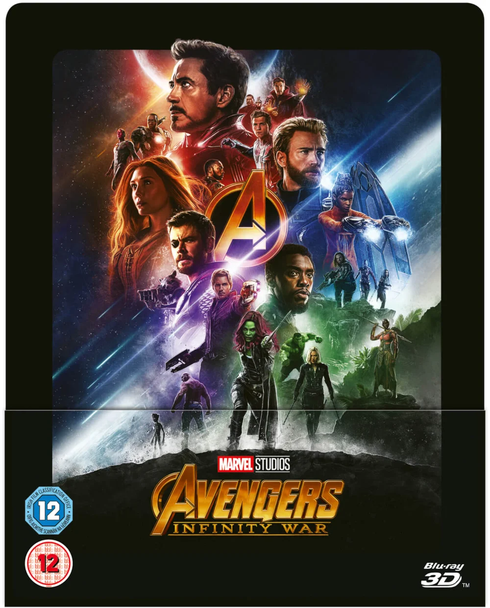 Avengers Infinity War 3D (Includes 2D Blu-ray) - Zavvi Exclusive Lenticular Steelbook Afbeelding 1