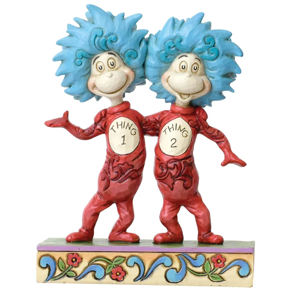 Dr Seuss door Jim Shore Ding 1 en Ding 2 beeldje Afbeelding 1