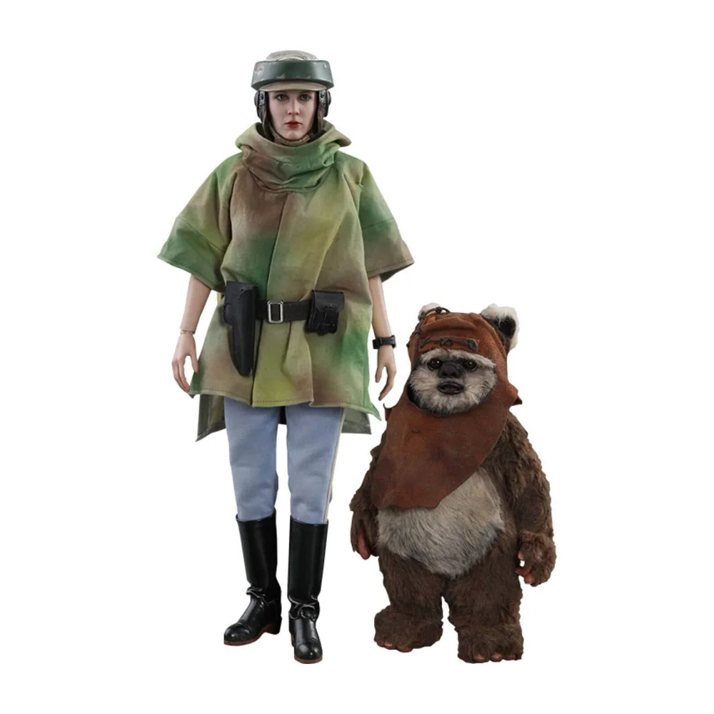 Hot Toys Star Wars Episode VI Movie Masterpiece Actiefiguur 2-Pack 1/6 Prinses Leia & Wicket 15-27cm Afbeelding 1