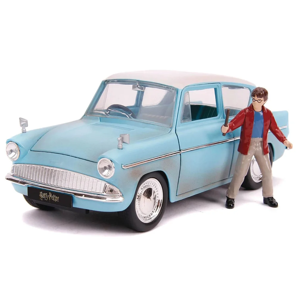 Jada Die Cast 1:24 Harry Potter 1959 Ford Anglia met Figuur Afbeelding 1