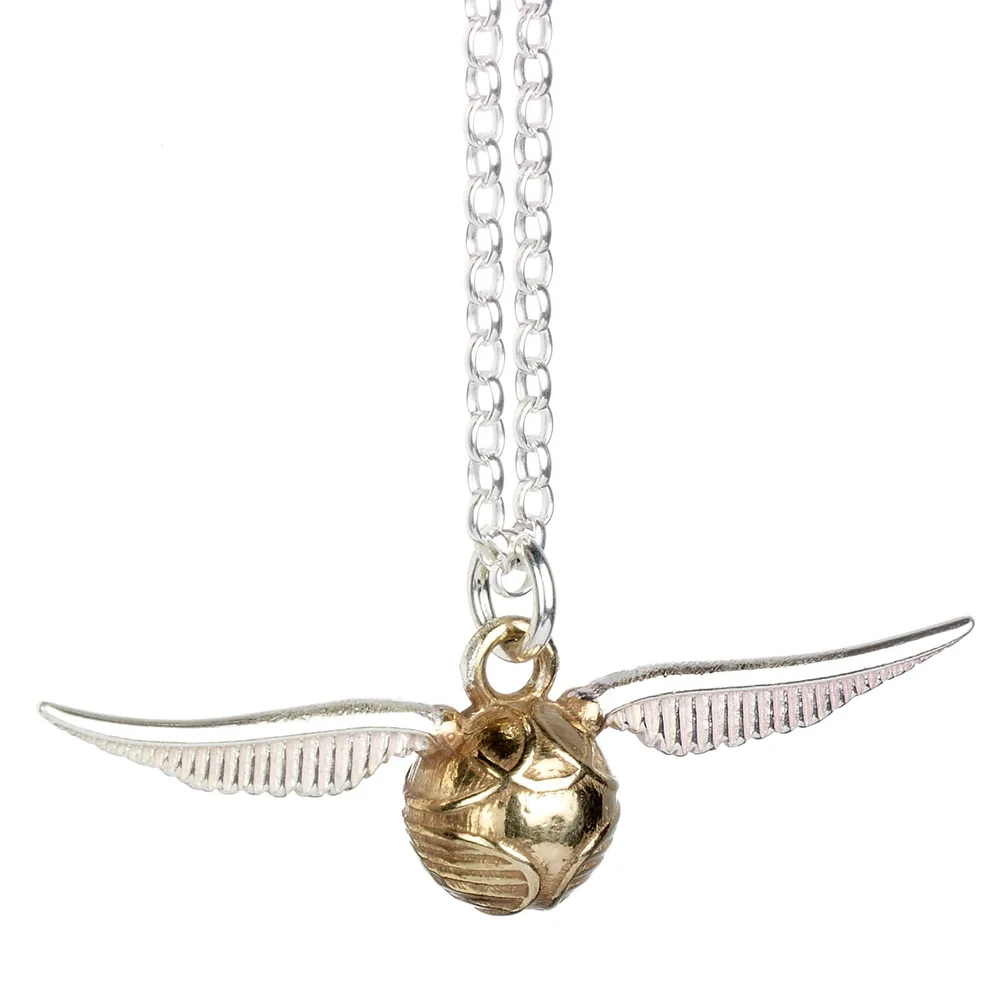 Harry Potter Sterling Silver Golden Snitch Necklace Afbeelding 1