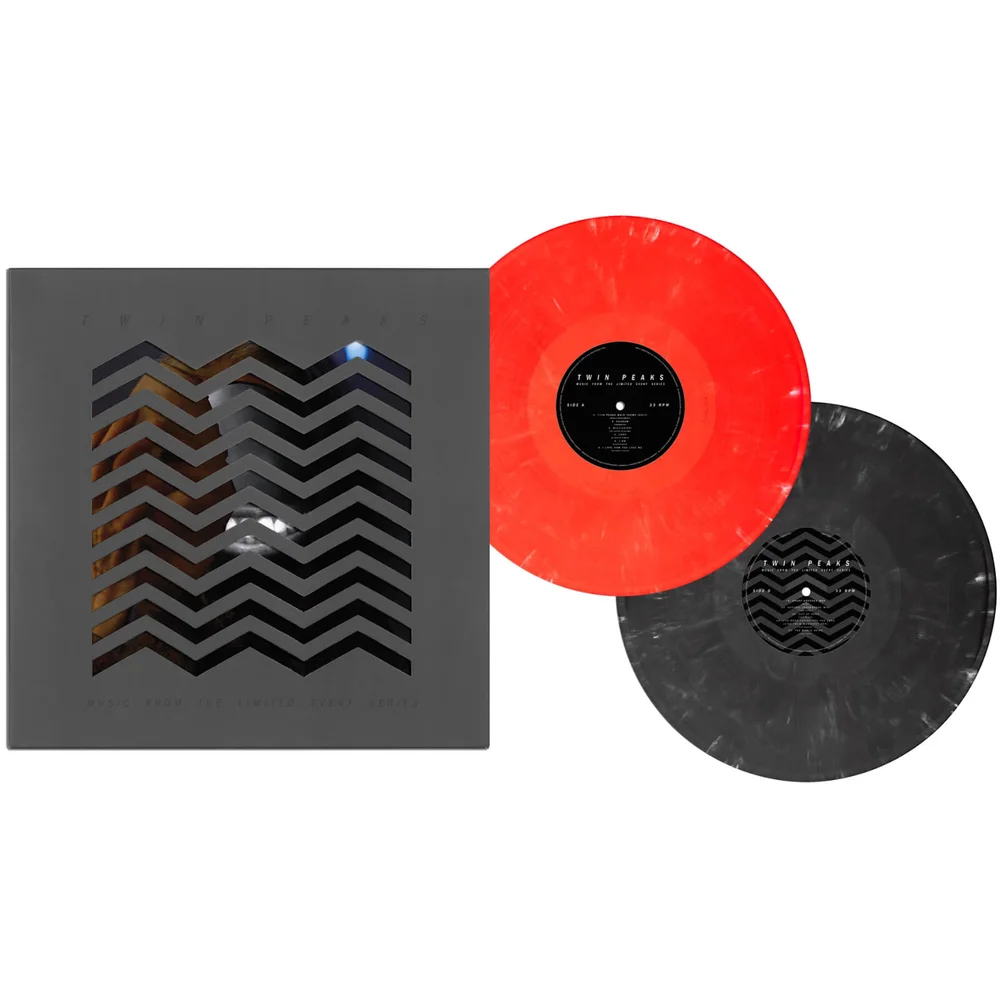 Death Waltz Recording Co. - Twin Peaks (Music From The Limited Event Series) 180g 2xLP (rood en zwart marmer) Afbeelding 1