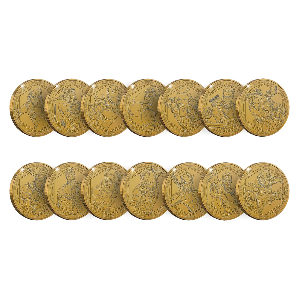 Marvel Herdenkingsmunt verzamelaarsset (set van 14) - Zavvi exclusief Afbeelding 1