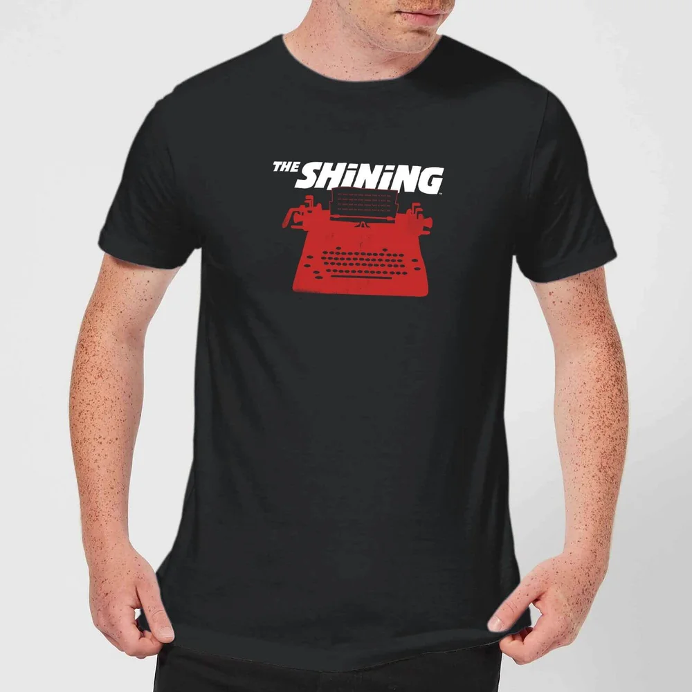 The Shining Red Typewriter Men's T-Shirt - Black - S - Zwart Afbeelding 1