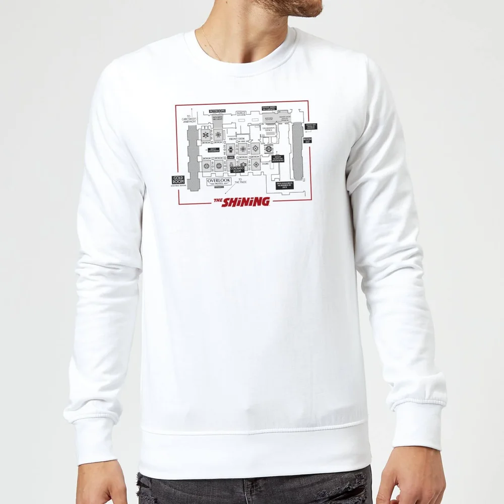 The Shining Floor Plan Sweatshirt - White - S Afbeelding 1