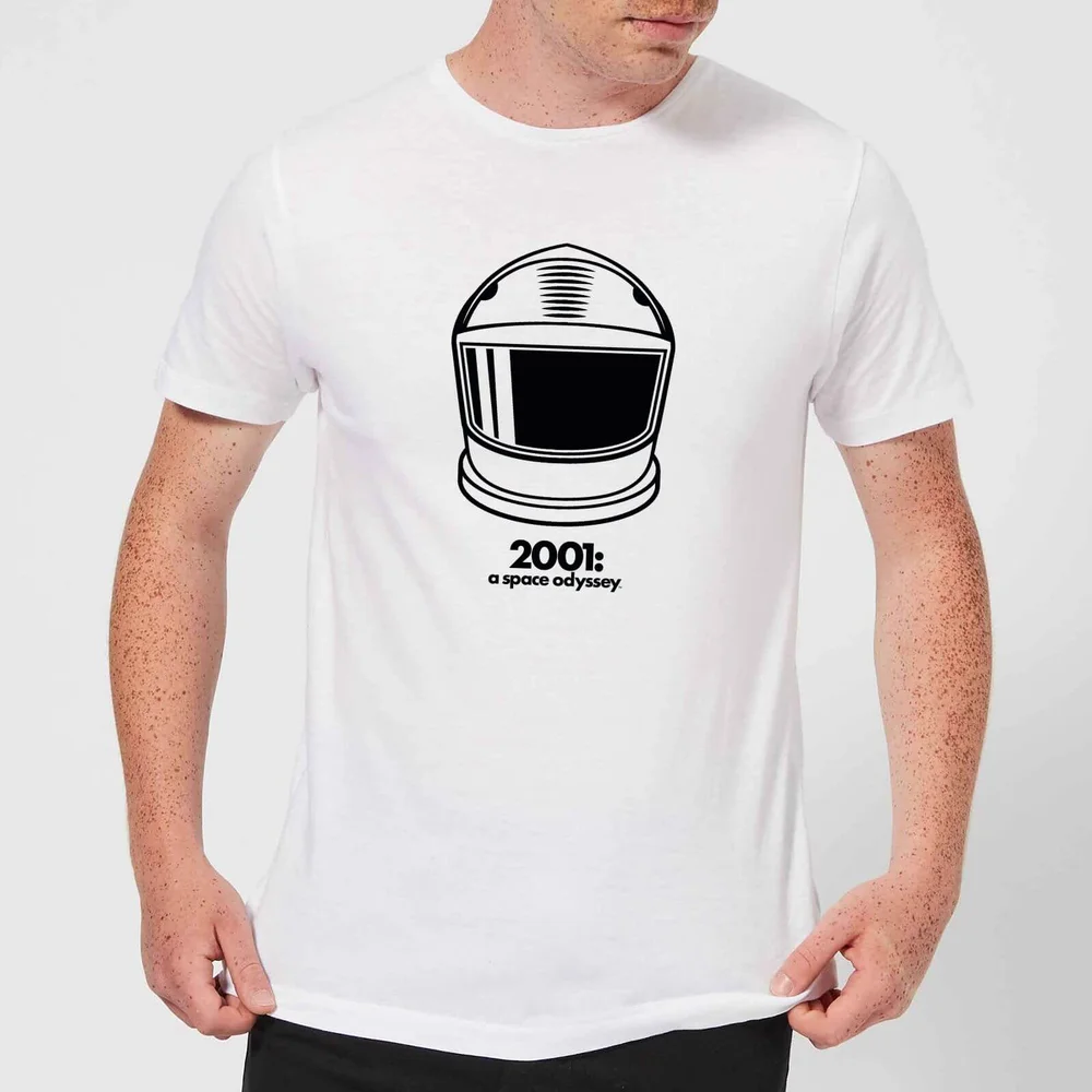2001: A Space Odyssey Space Helmet Men's T-Shirt - White - S - Wit Afbeelding 1