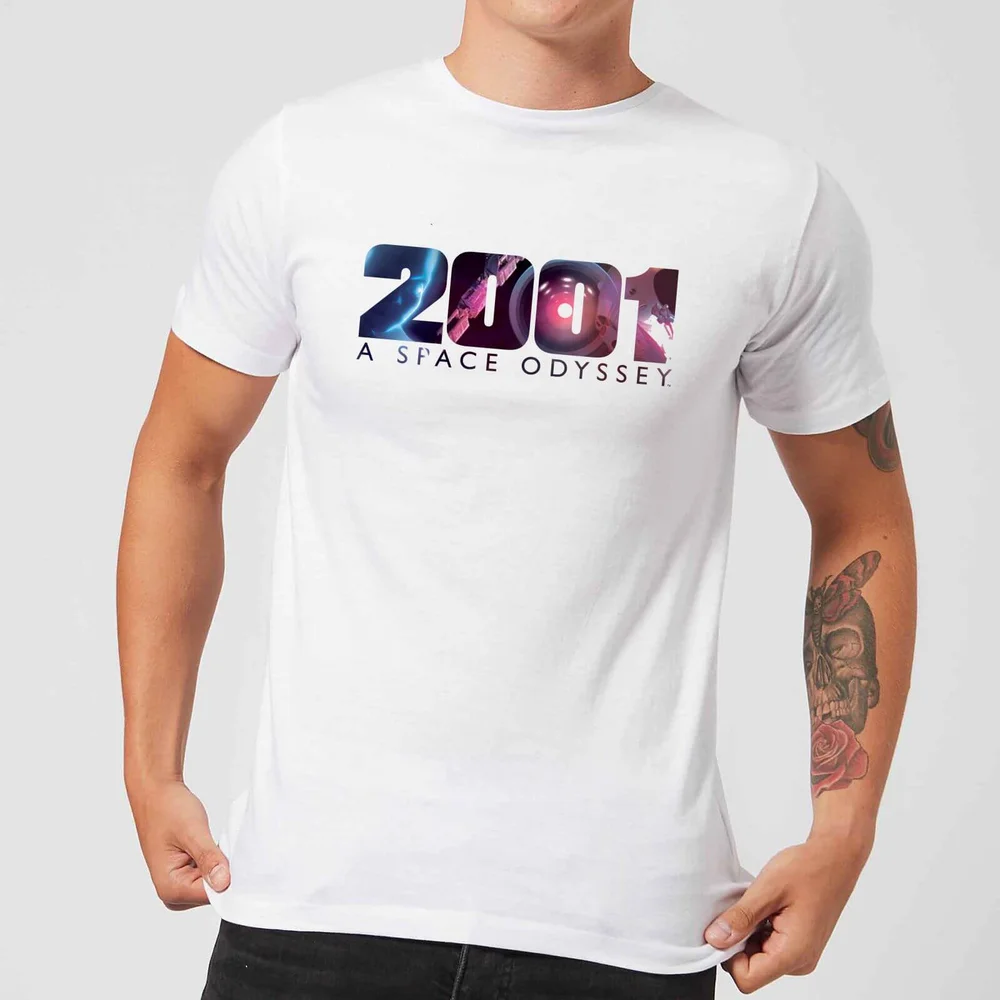 2001: A Space Odyssey HAL Logo Men's T-Shirt - White - S - Wit Afbeelding 1