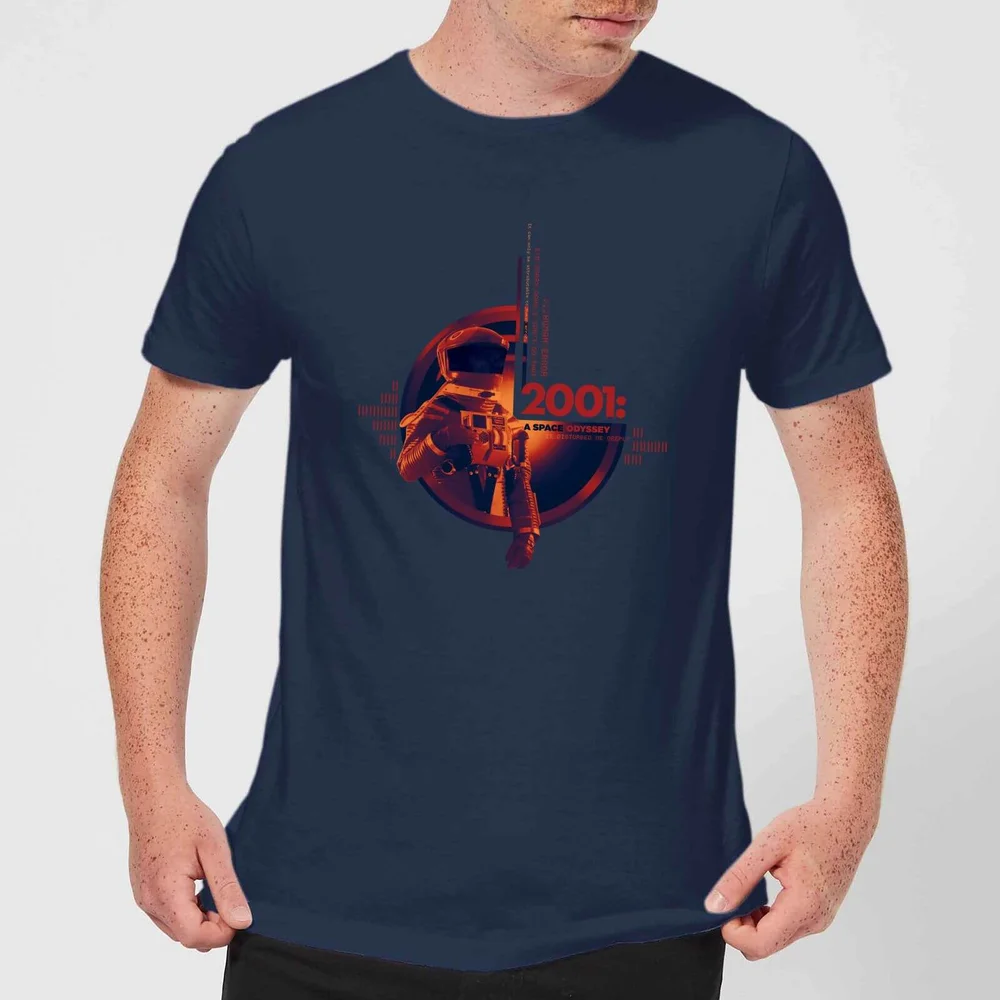 2001: A Space Odyssey Retro Space Suit Men's T-Shirt - Navy - S Afbeelding 1