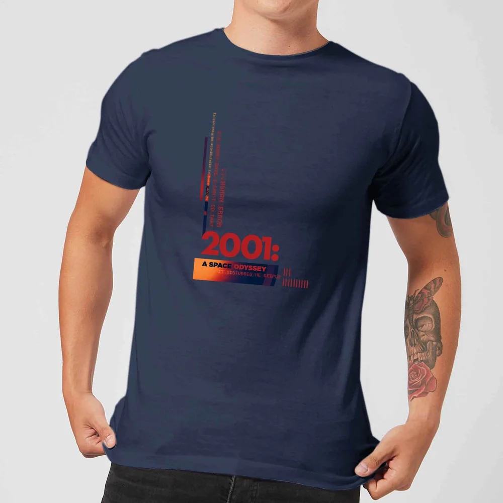 2001: A Space Odyssey Retro Logo Men's T-Shirt - Navy - S Afbeelding 1